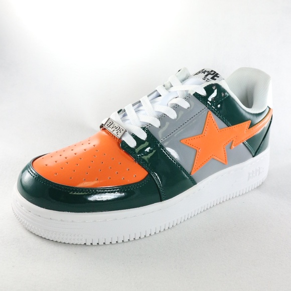 SOLD!!! BATHING APE Bapesta Green Orange Grey 2017 - Picture 2 of 8